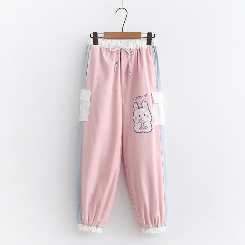Kawaii Fashion Cargo Pants Pink Bunny – Kawaii Heaven
