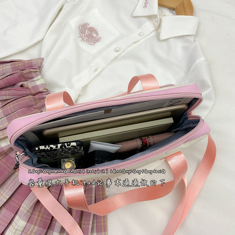 Japanese High School Girls Handbags Transparent