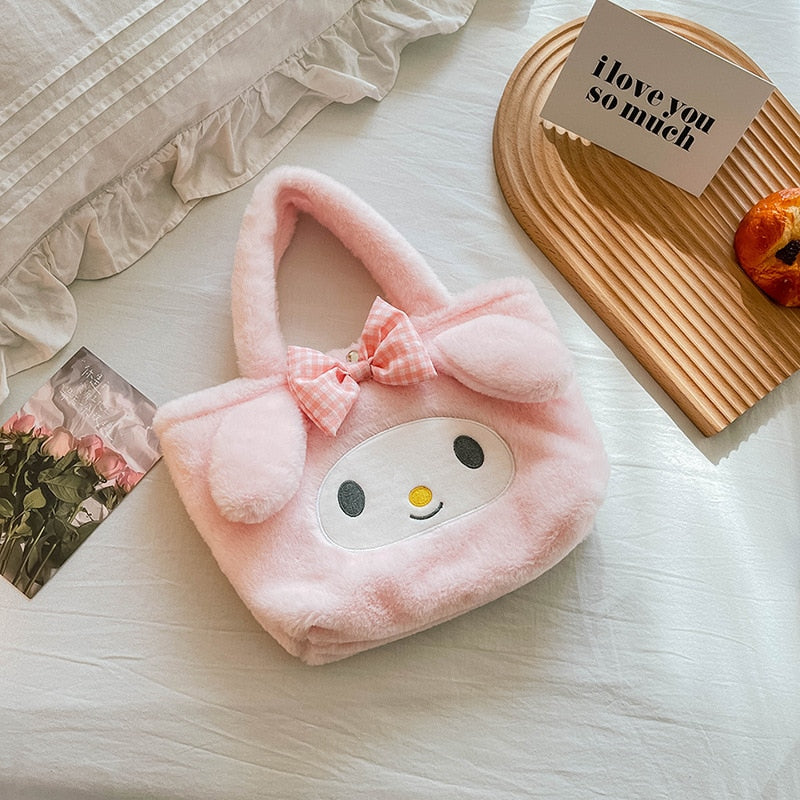 Kawaii Cinnamoroll My Melody Kuromi Plush Bag