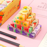 3 pcs/lot kawaii Fruit Eraser Rubbers