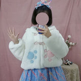 Japanese Sweet Winter Lolita Coat Rabbit Ears