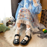 Kawaii Lolita Shoes Lovely Bear Mary Janes Shoes