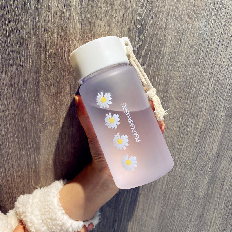 500ml Small Daisy Transparent Plastic Water Bottles