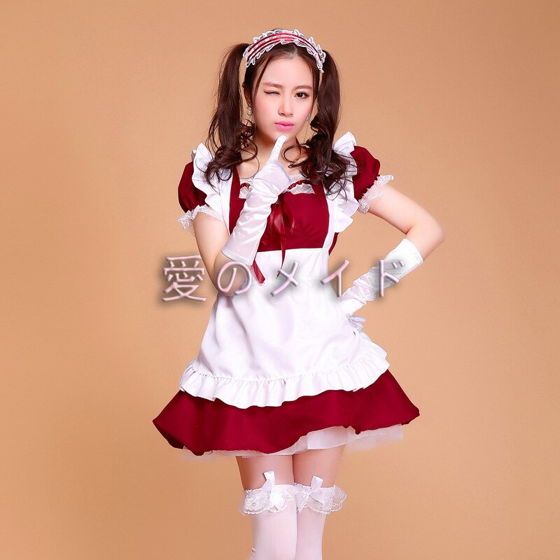 Shanghai Story Women Japanese Kawaii Maid Costume Lolita Dress Cosplay