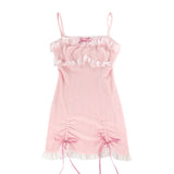 Kawaii Babydoll Lolita Dress Pink Bow