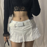 Black/White Jeans Skirt