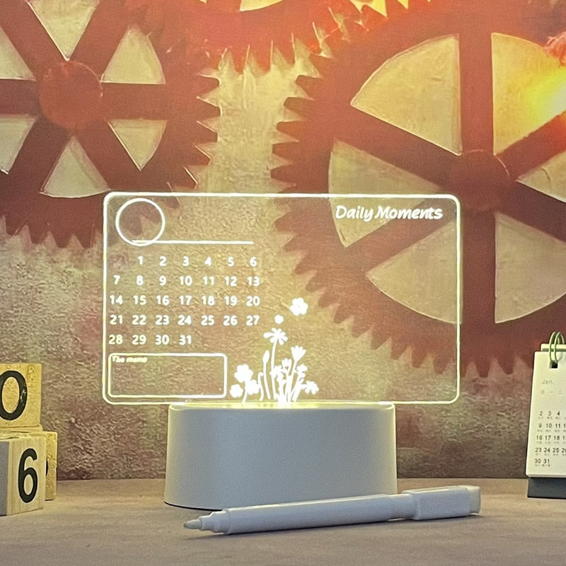 GeniusStylus-Message Board Creative Led Night Light USB