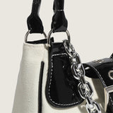 Leather Chain Crossbody Bag