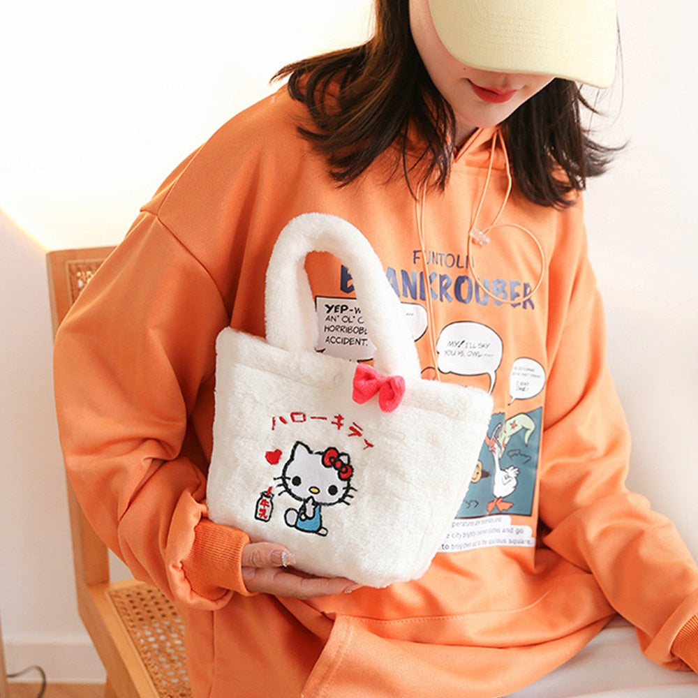 Kawaii Cinnamoroll My Melody Kuromi Plush Bag