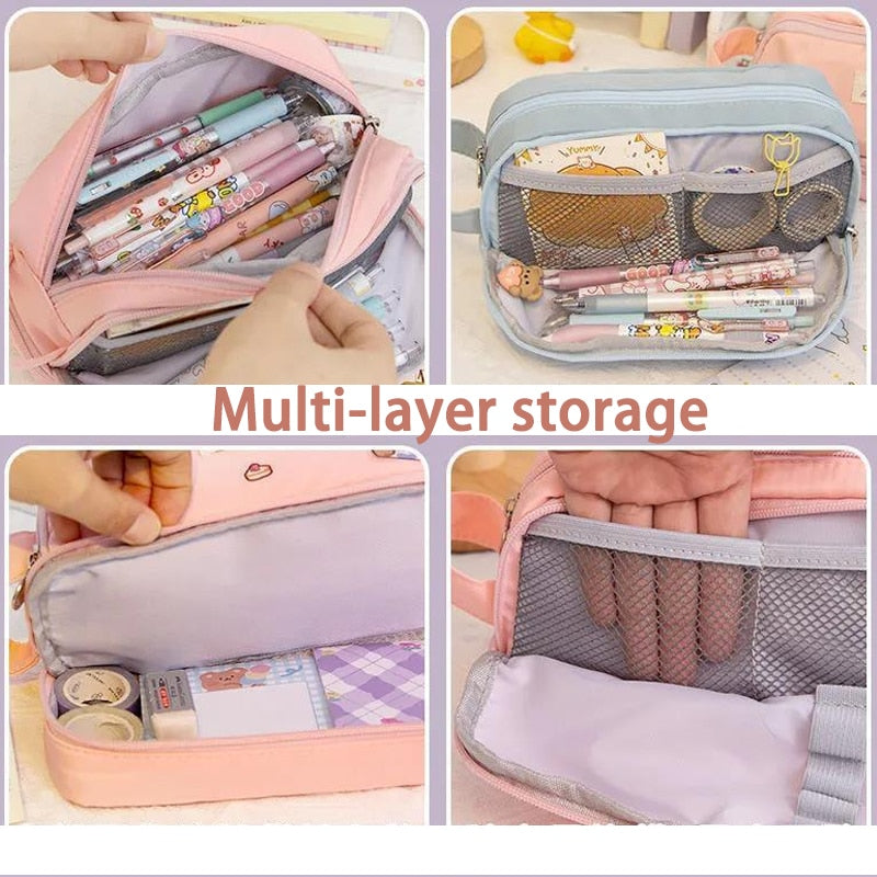 Big Cute Korean Pencil Case Waterproof