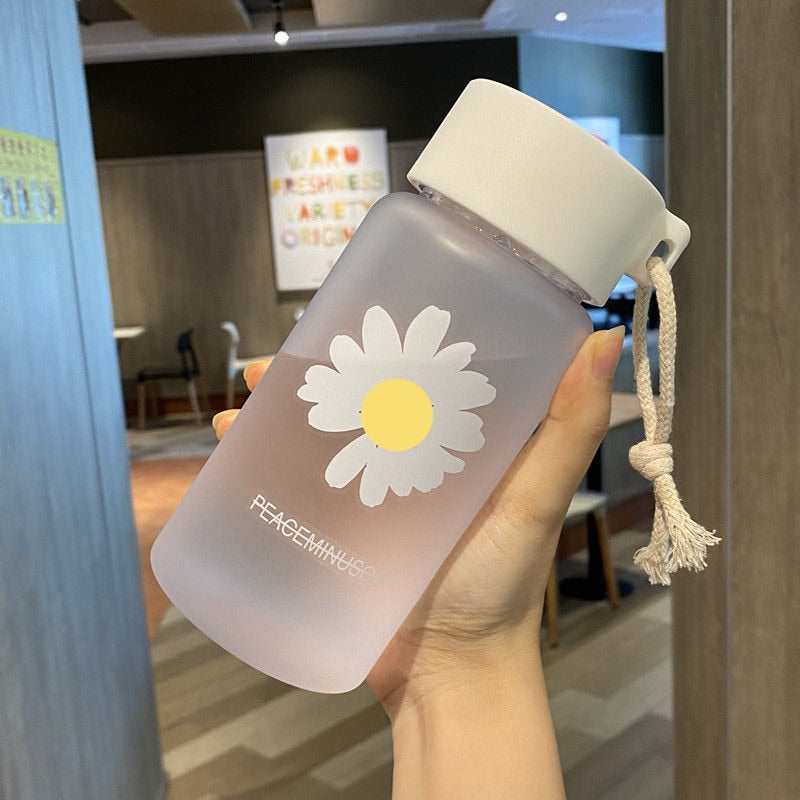 500ml Small Daisy Transparent Plastic Water Bottles