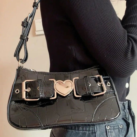 Heart Shoulder Bag with chain