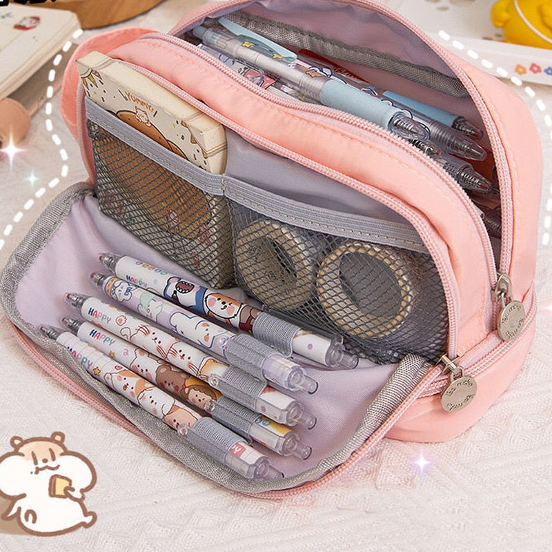 Big Cute Korean Pencil Case Waterproof