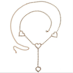 Heart To Heart Body Chain Gold/silver