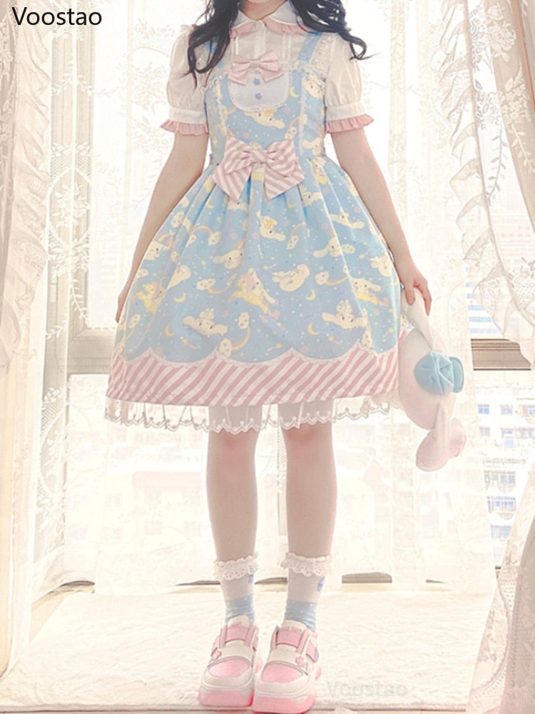 Sweet Lolita Style My Melody Print Dress