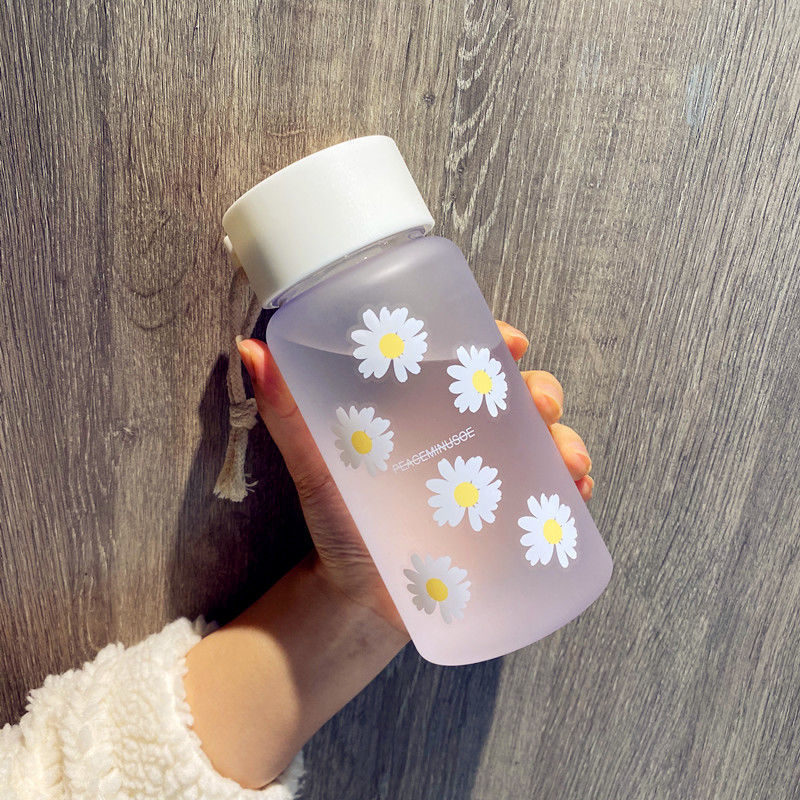 500ml Small Daisy Transparent Plastic Water Bottles