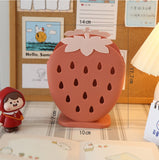 Cute Strawberry Pencil Holder Desk Organizer Different Colours