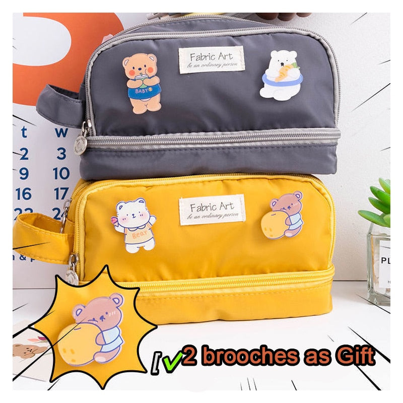 Big Cute Korean Pencil Case Waterproof