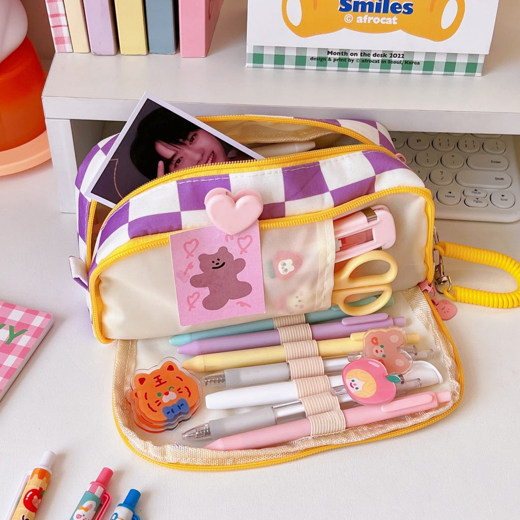 Portable Cartoon Bear Pencil Case