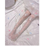 Kawaii Lolita Style Print Overknee Socks My Melody Cinnamoroll Kuromi