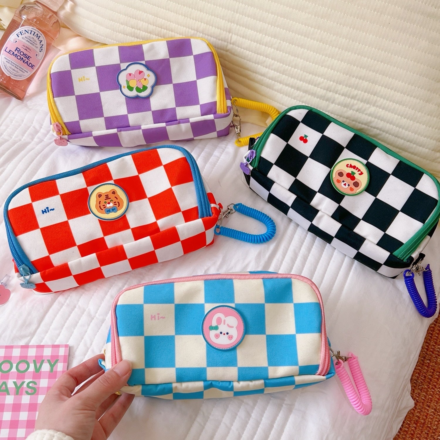 Portable Cartoon Bear Pencil Case
