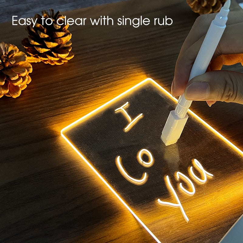 GeniusStylus-Message Board Creative Led Night Light USB