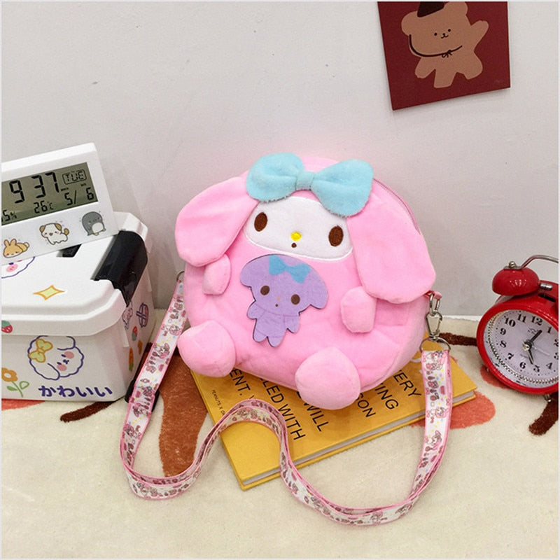 Kawaii Cinnamoroll My Melody Kuromi Plush Bag