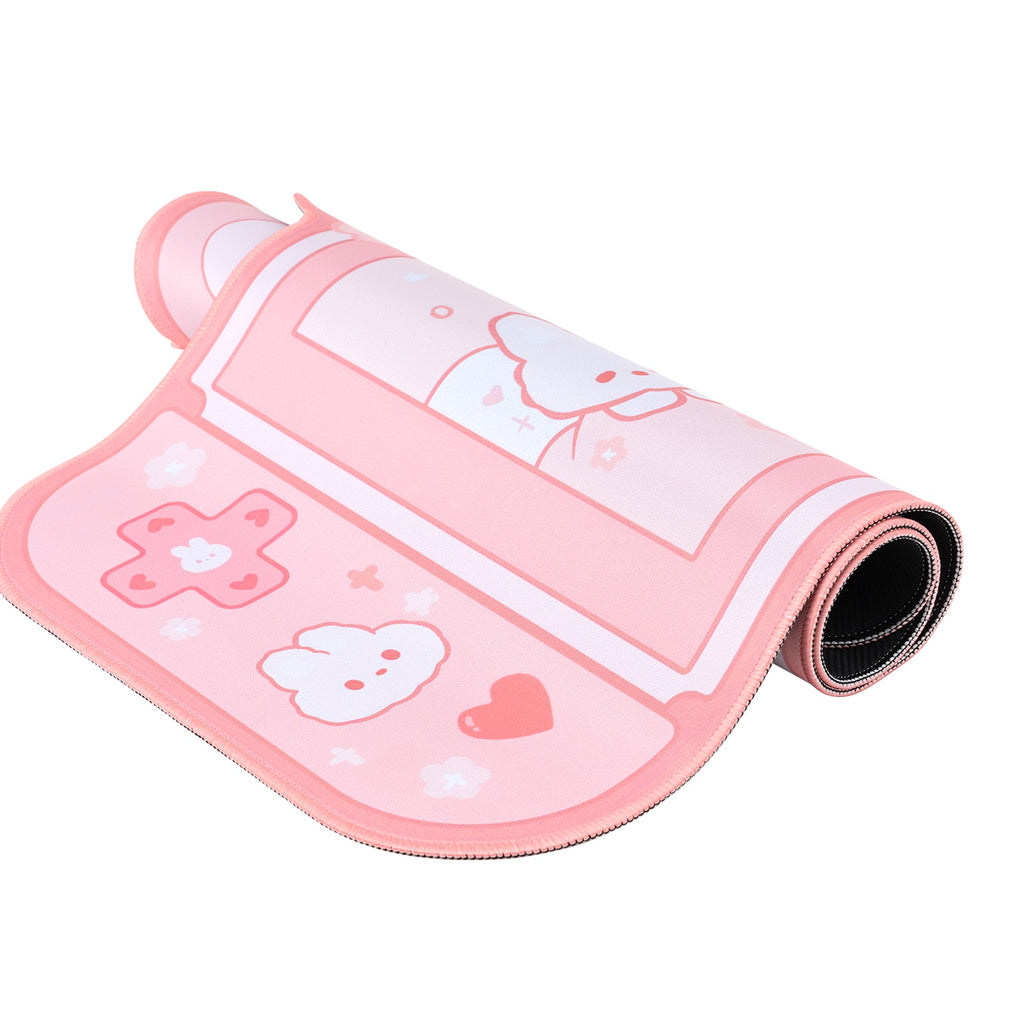 Kawaii Pink Sakura Bunny XXL Gaming Desk Mat