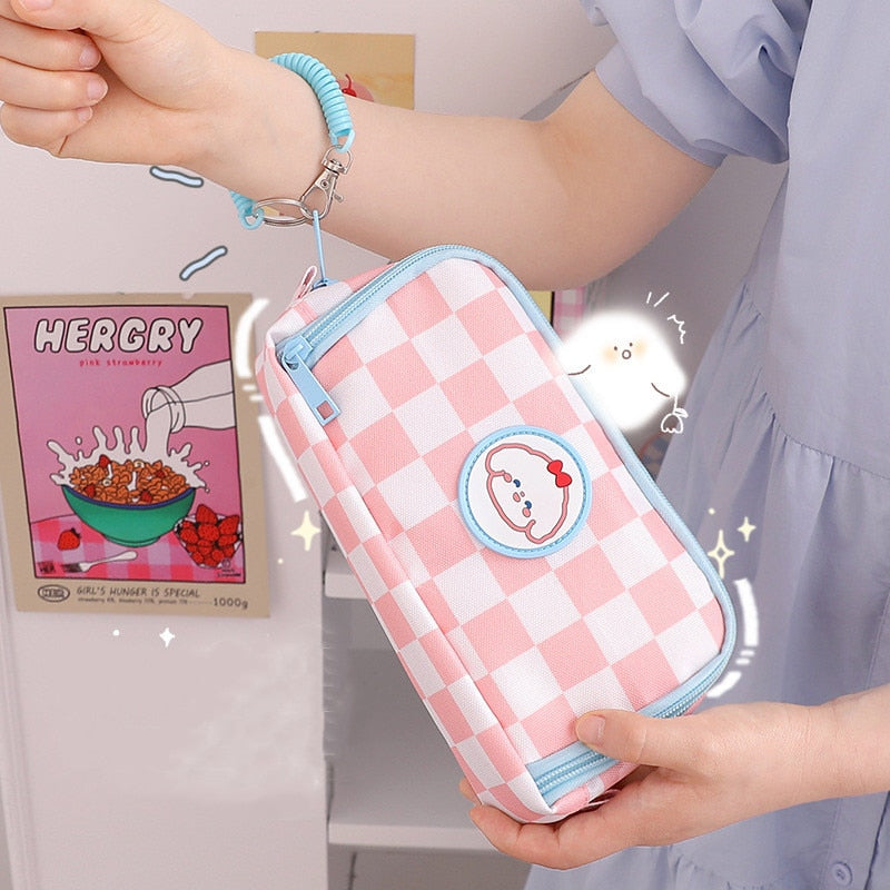 Portable Cartoon Bear Pencil Case