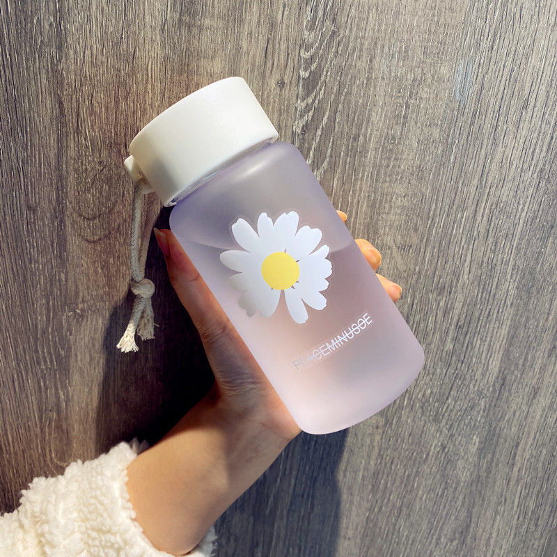 500ml Small Daisy Transparent Plastic Water Bottles