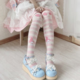 Kawaii Lolita Style Print Overknee Socks My Melody Cinnamoroll Kuromi