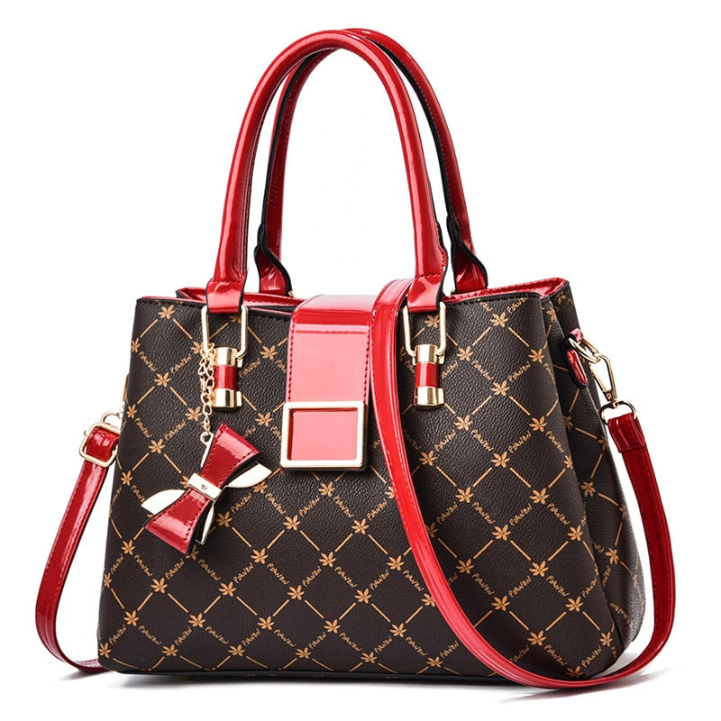 Shoulder Bag Set Luxury Composite Bag Designer Bolsos 2022 Burgundy / 32x14x22cm