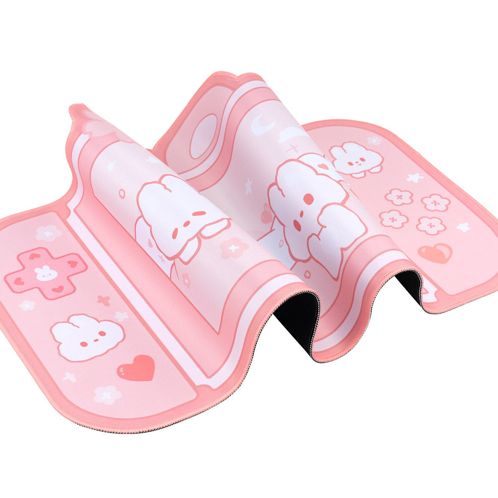 Kawaii Pink Sakura Bunny XXL Gaming Desk Mat