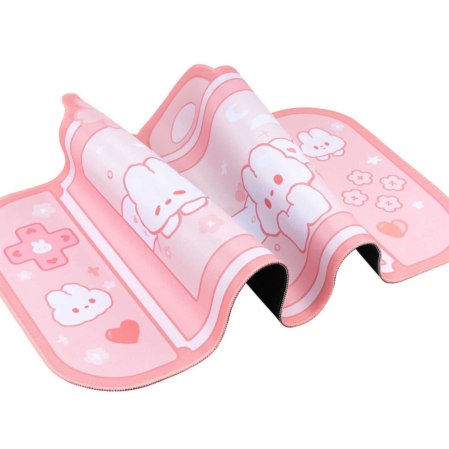 Kawaii Pink Sakura Bunny XXL Gaming Desk Mat