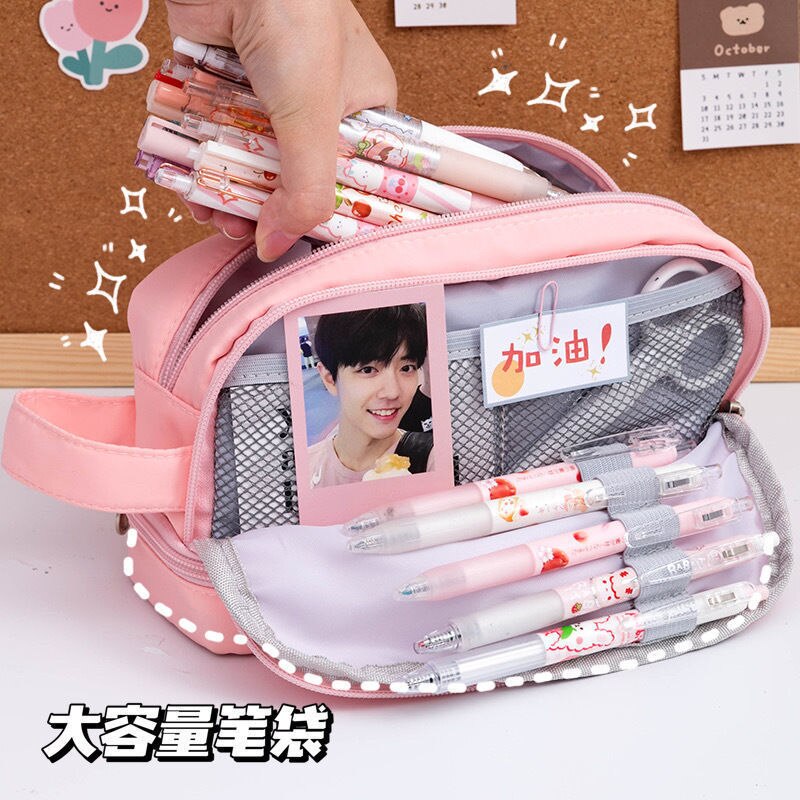 Big Cute Korean Pencil Case Waterproof