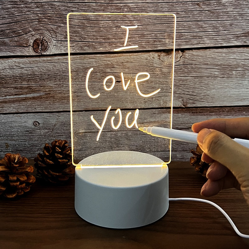 GeniusStylus-Message Board Creative Led Night Light USB