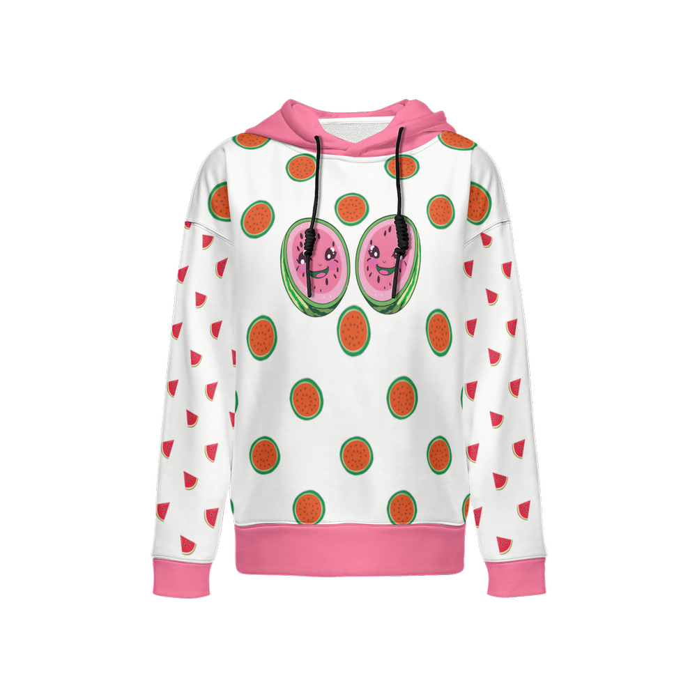 Kawaii Watermelon Relaxed Fit Hoodie-Super Heavy 375g