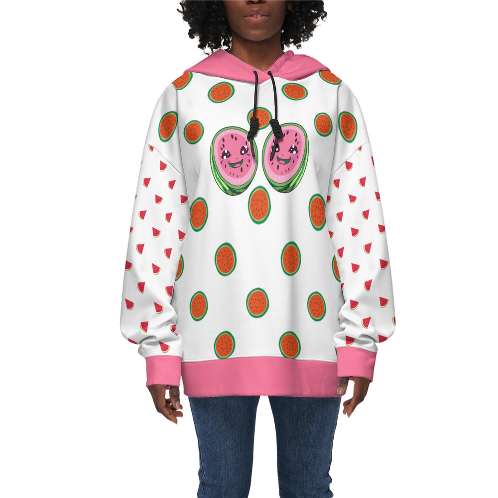 Kawaii Watermelon Relaxed Fit Hoodie-Super Heavy 375g