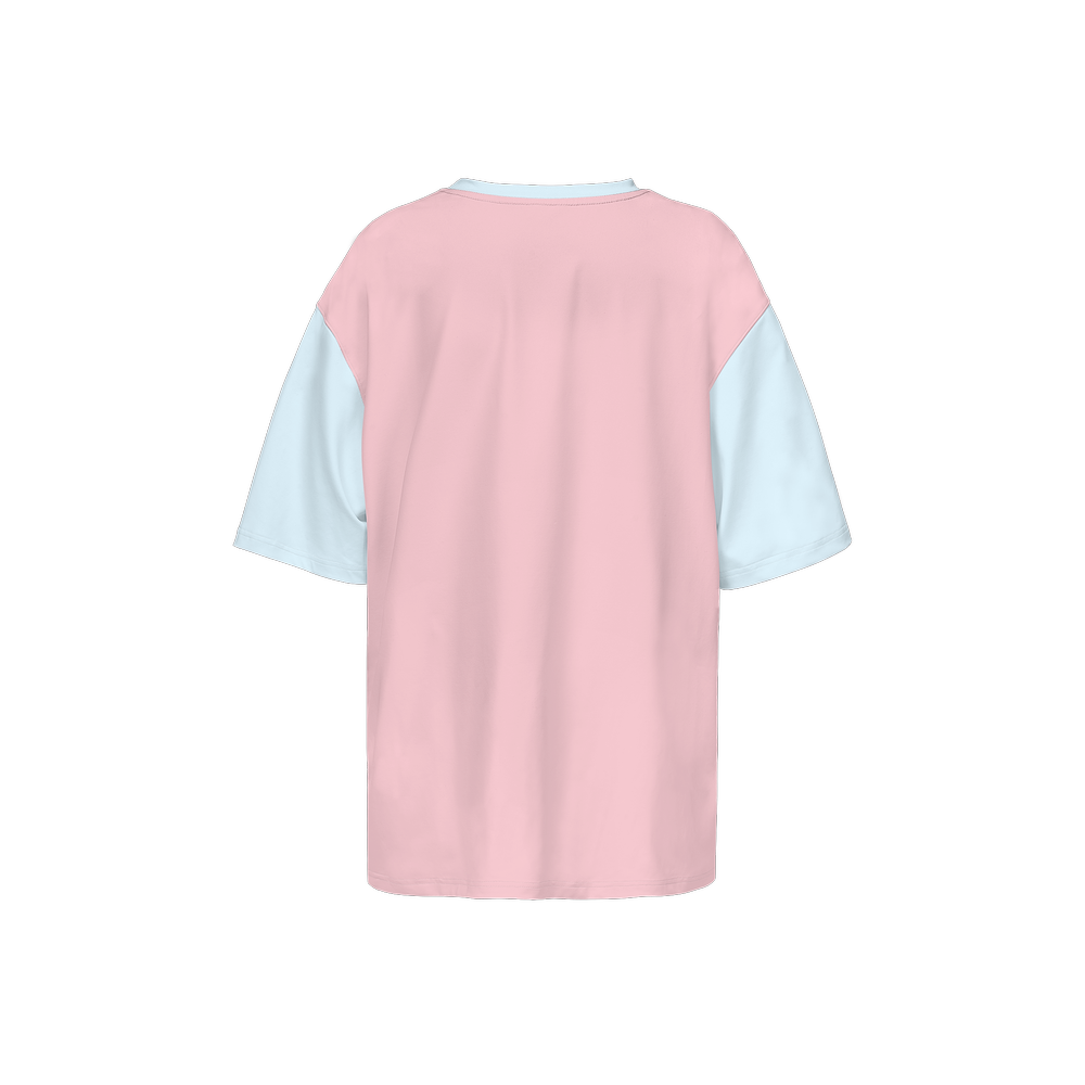 Kawaii Dog Women’s Oversized Short-Sleeve T-Shirt-Heavyweight 225g