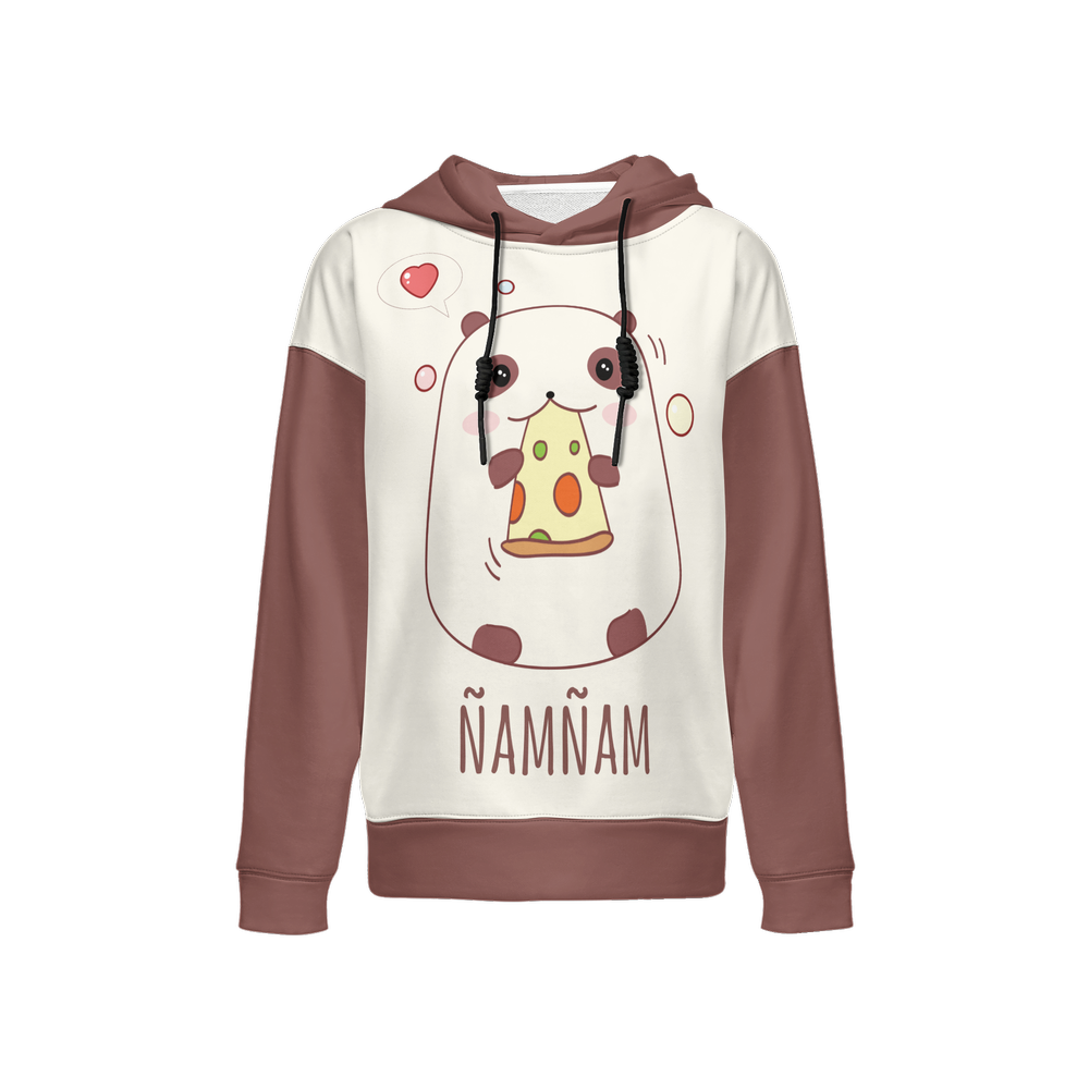 Kawaii Panda Cheese Women’s Relaxed Fit Hoodie-Super Heavy 375g