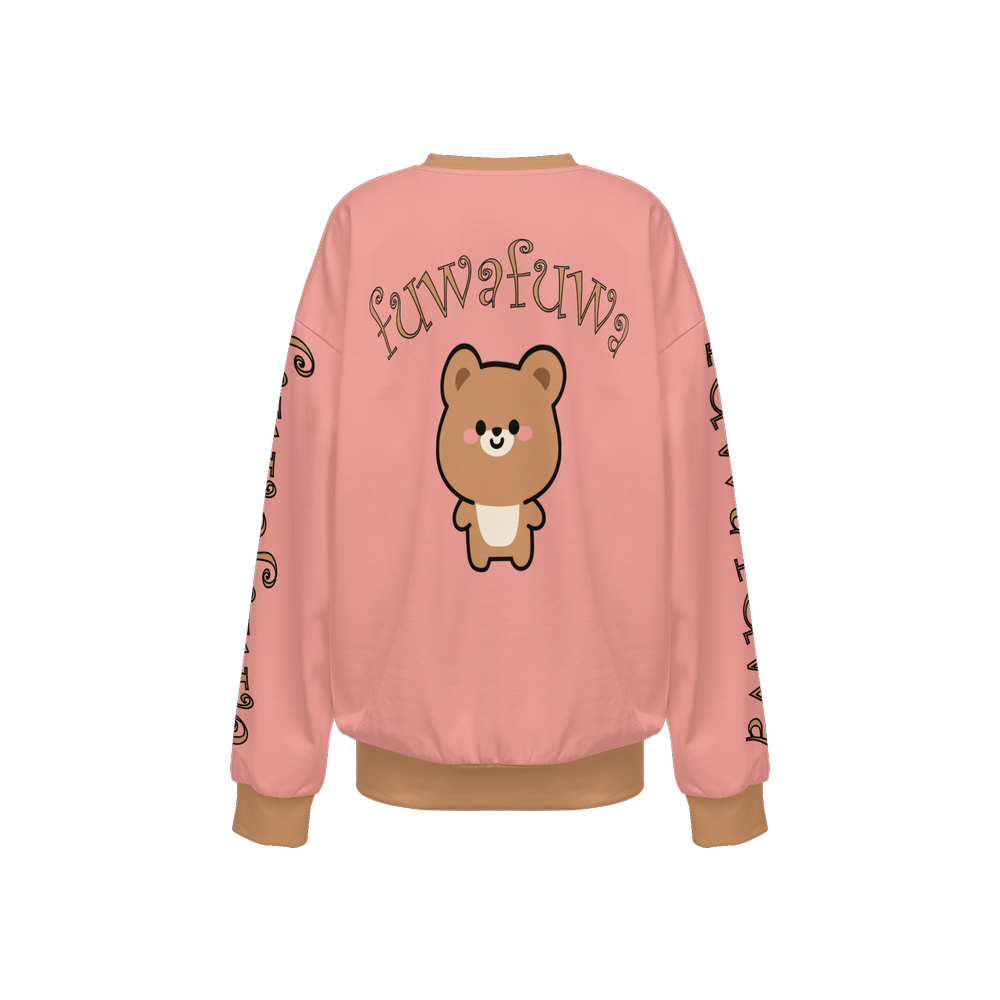 Fuwafuwa Bear Relaxed Fit Crewneck Sweatshirt-Super Heavy 375g