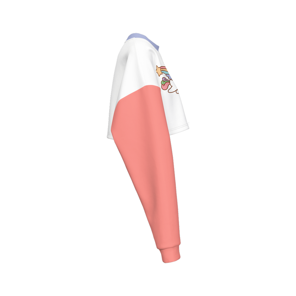 Kawaii Cats Cropped Crewneck Sweatshirt