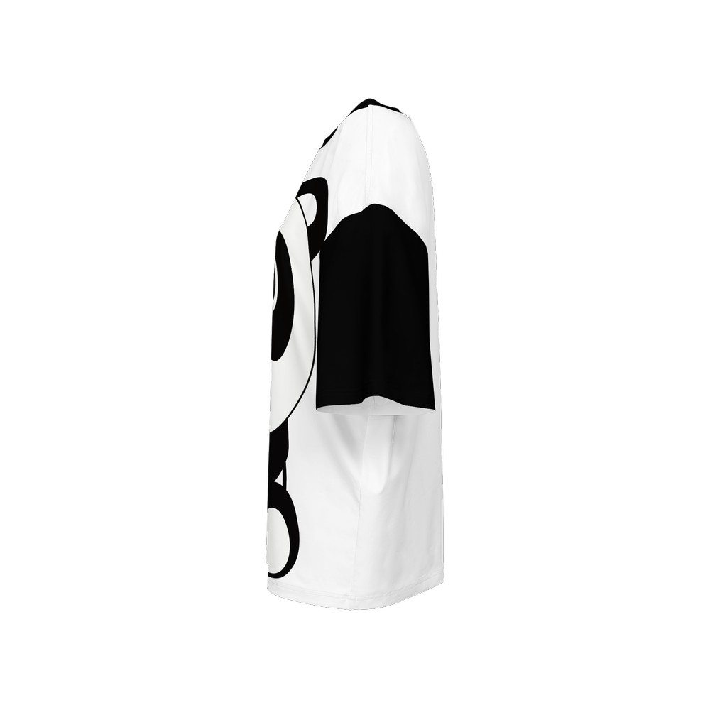 Kawaii Panda Women’s Oversized Short-Sleeve T-Shirt-Heavyweight 225g
