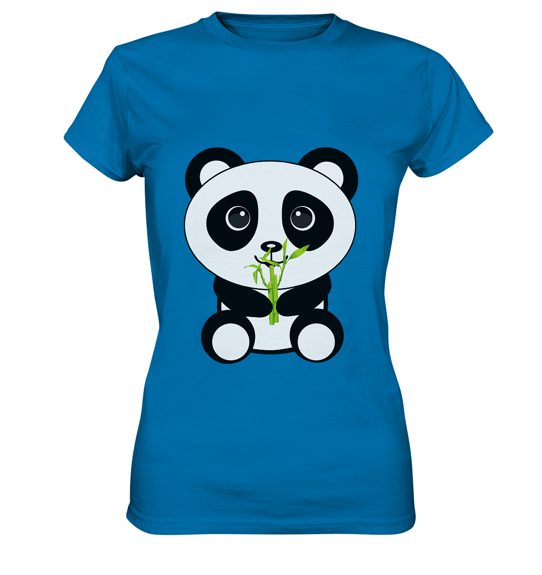 Kawaii Panda Bamboo Ladies T-Shirt - Ladies Premium Shirt