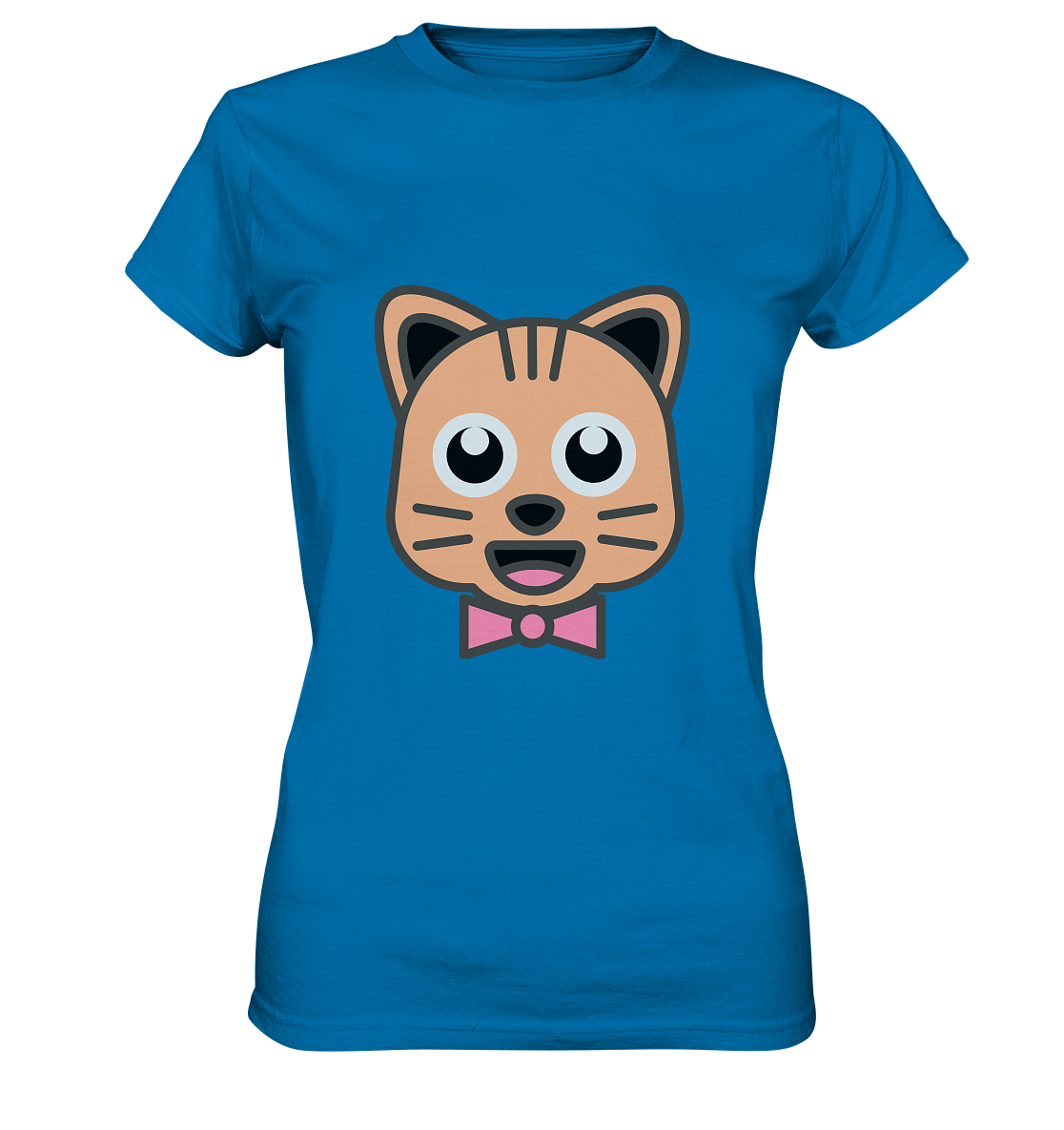 Kawaii Cat Ladies T-Shirt - Ladies Premium Shirt