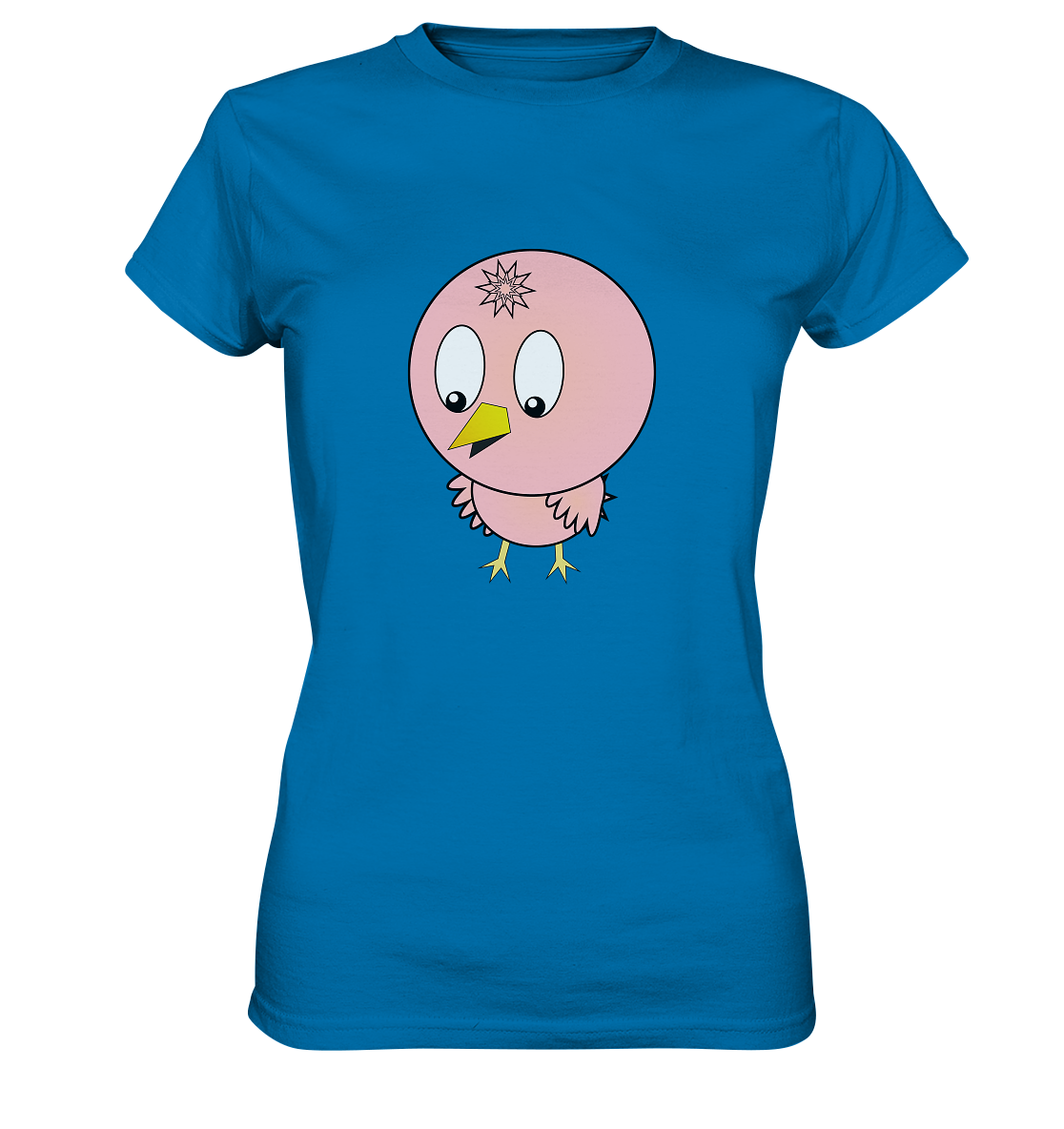 Kawaii Bird Ladies T-Shirt - Ladies Premium Shirt