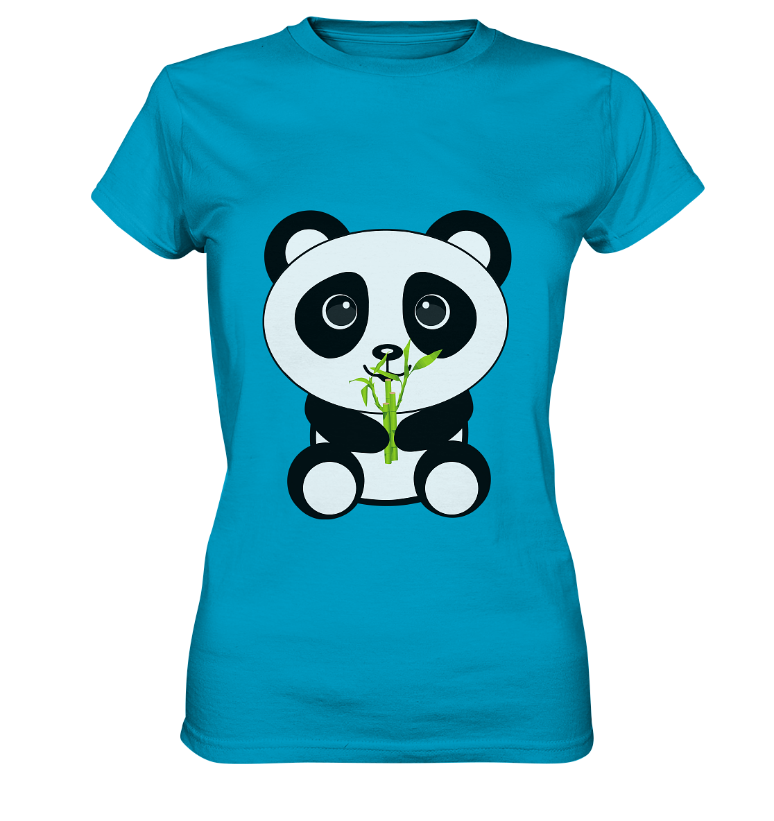 Kawaii Panda Bamboo Ladies T-Shirt - Ladies Premium Shirt