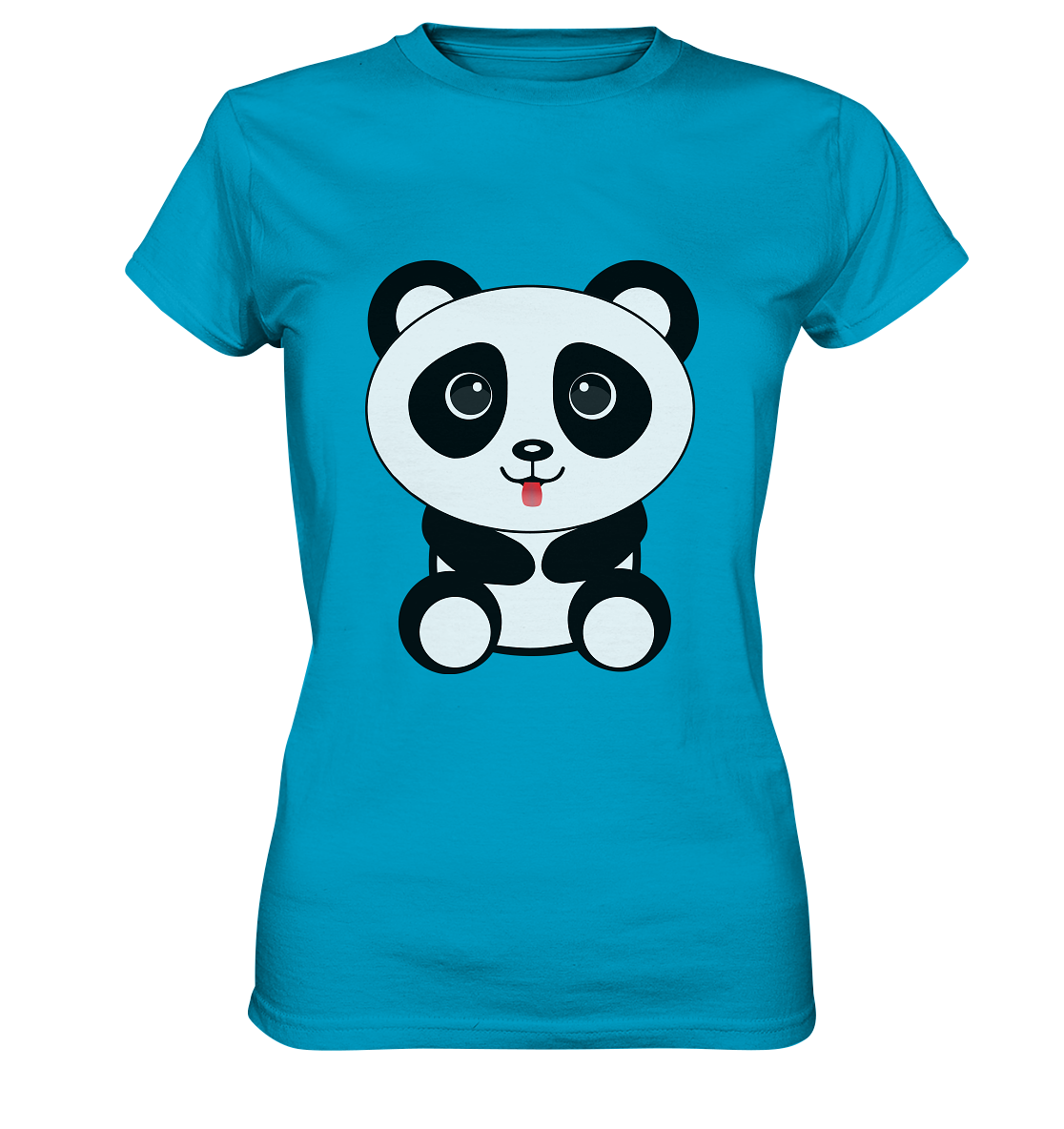 Kawaii Panda Ladies T-Shirt - Ladies Premium Shirt