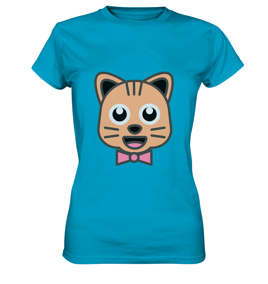 Kawaii Cat Ladies T-Shirt - Ladies Premium Shirt