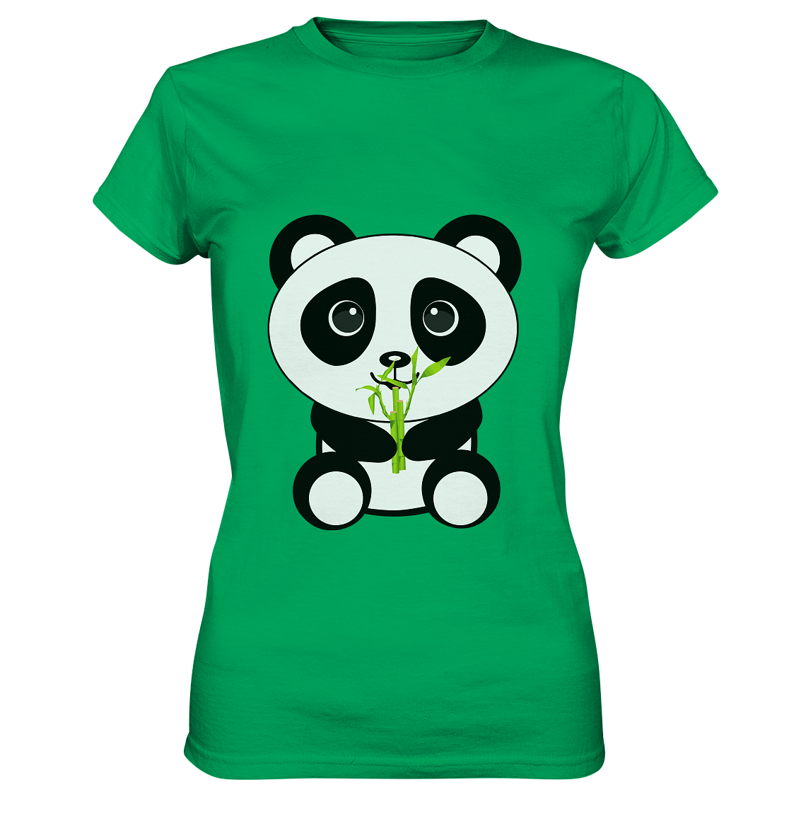 Kawaii Panda Bamboo Ladies T-Shirt - Ladies Premium Shirt